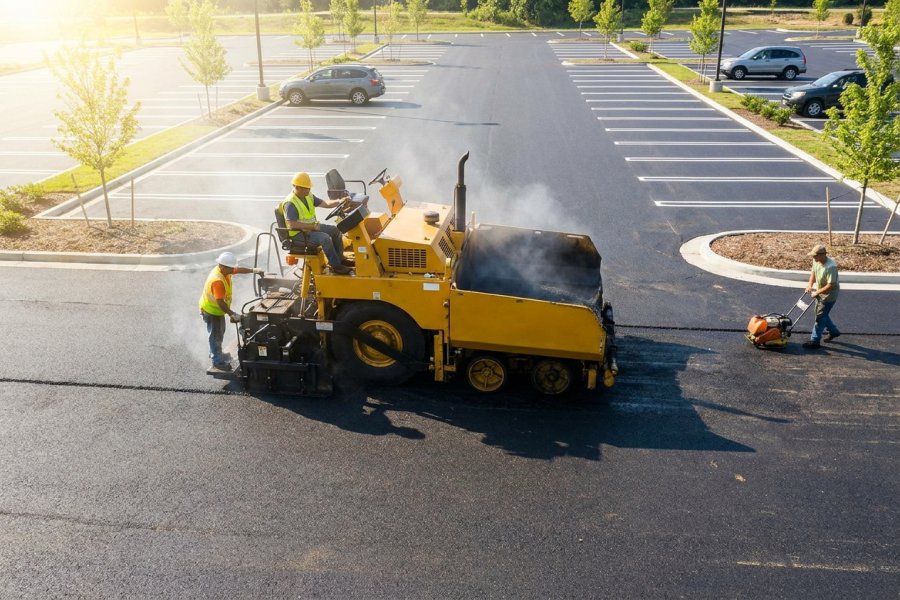 Parking Lot Paving by Town & Country Asphalt